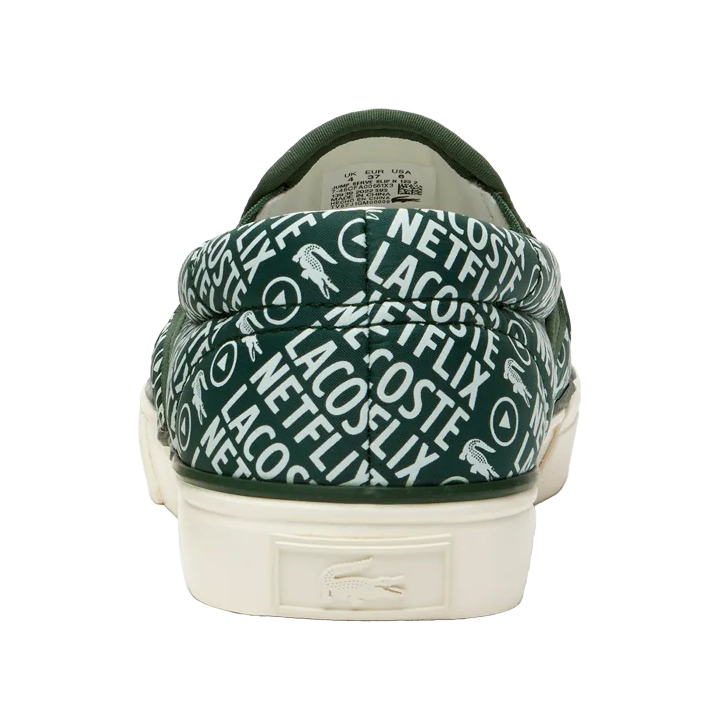 White - Back - Lacoste Womens-Ladies Netflix Serve Slip-on Trainers