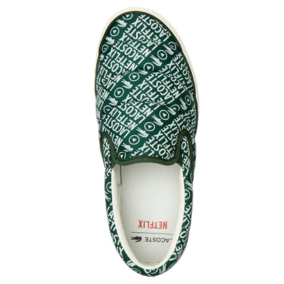 White - Side - Lacoste Womens-Ladies Netflix Serve Slip-on Trainers