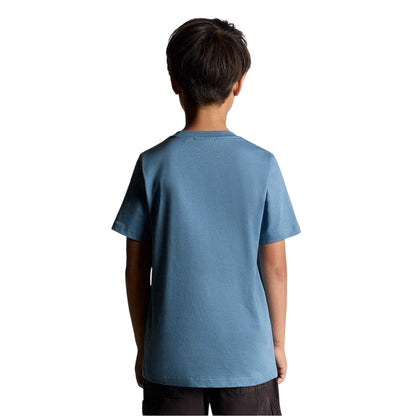 Ocean Blue - Back - Lyle & Scott Childrens-Kids Small Logo Crew Neck T-Shirt