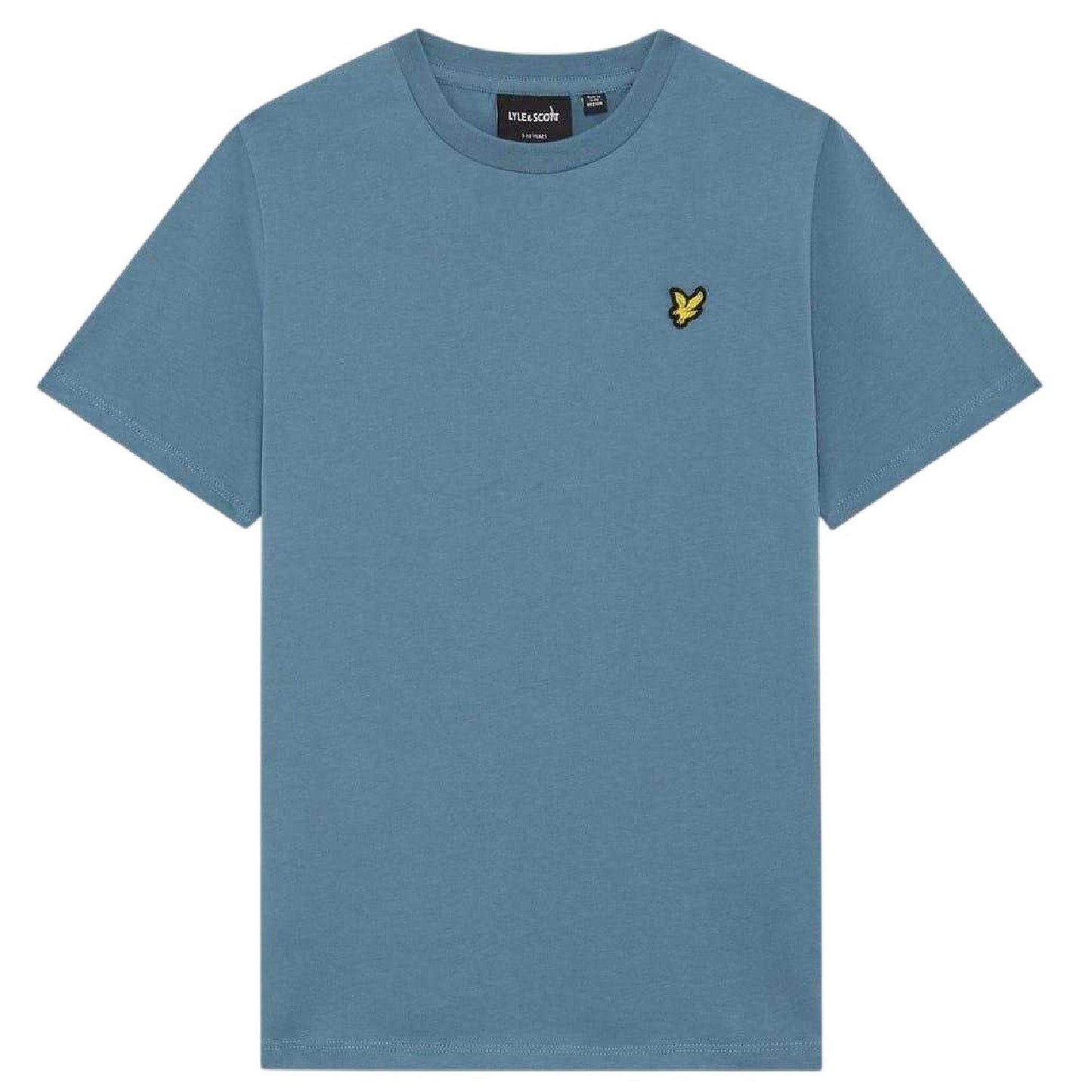 Ocean Blue - Front - Lyle & Scott Childrens-Kids Small Logo Crew Neck T-Shirt