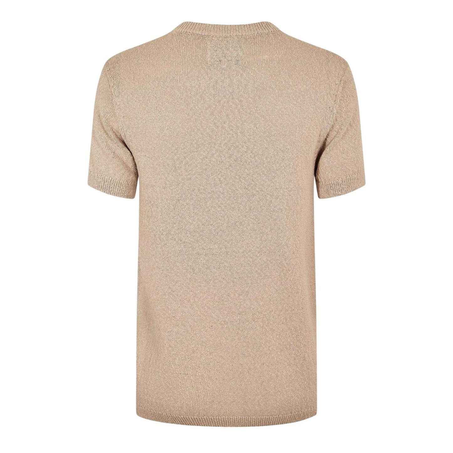 Beige - Back - Jack Wills Mens Knitted T-Shirt