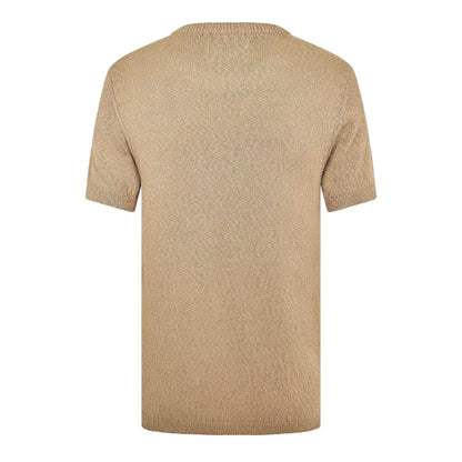 Khaki - Back - Jack Wills Mens Knitted T-Shirt
