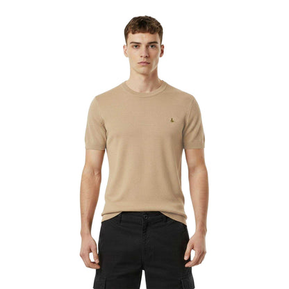 Khaki - Side - Jack Wills Mens Knitted T-Shirt