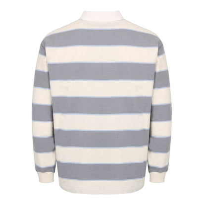 Navy-White - Back - Jack Wills Womens-Ladies Stripe Polo Shirt