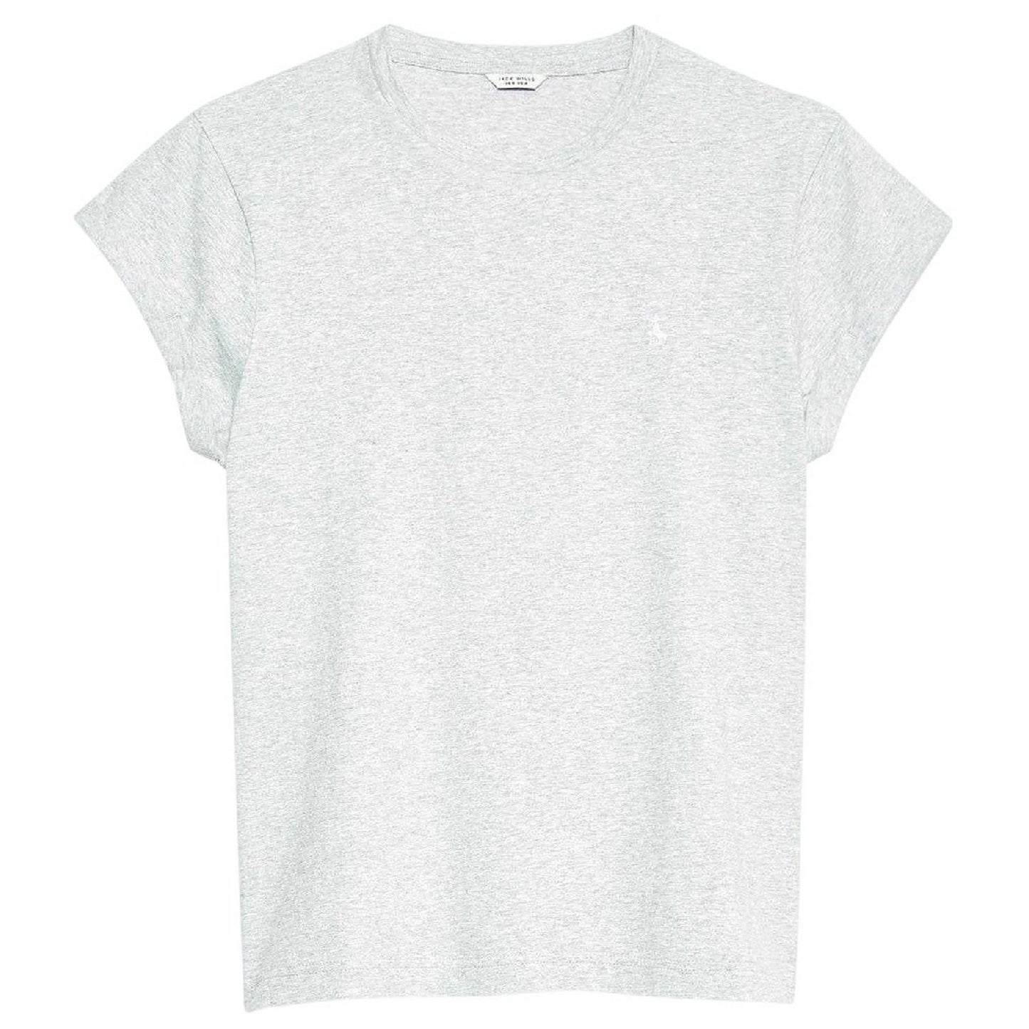 Grey Marl - Front - Jack Wills Womens-Ladies Endmoor Boyfriend T-Shirt