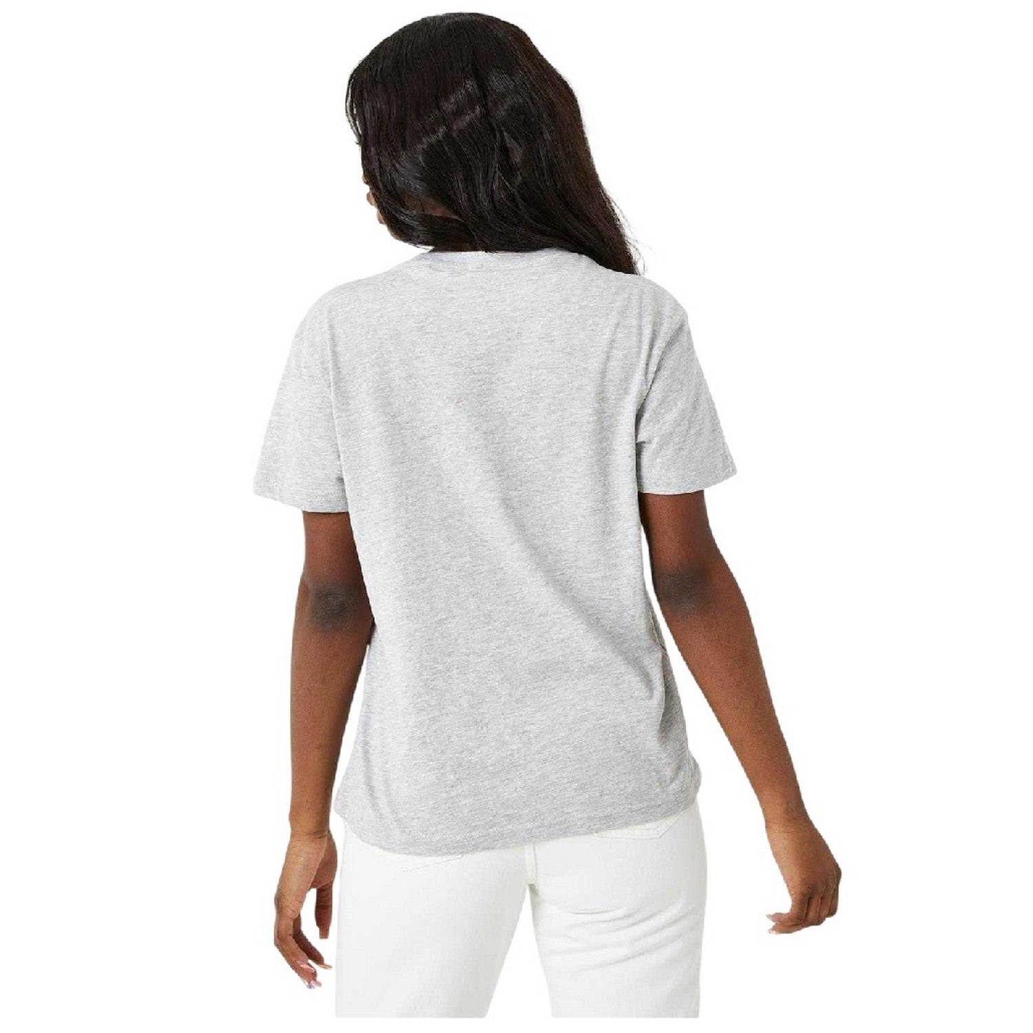 Grey Marl - Back - Jack Wills Womens-Ladies Endmoor Boyfriend T-Shirt