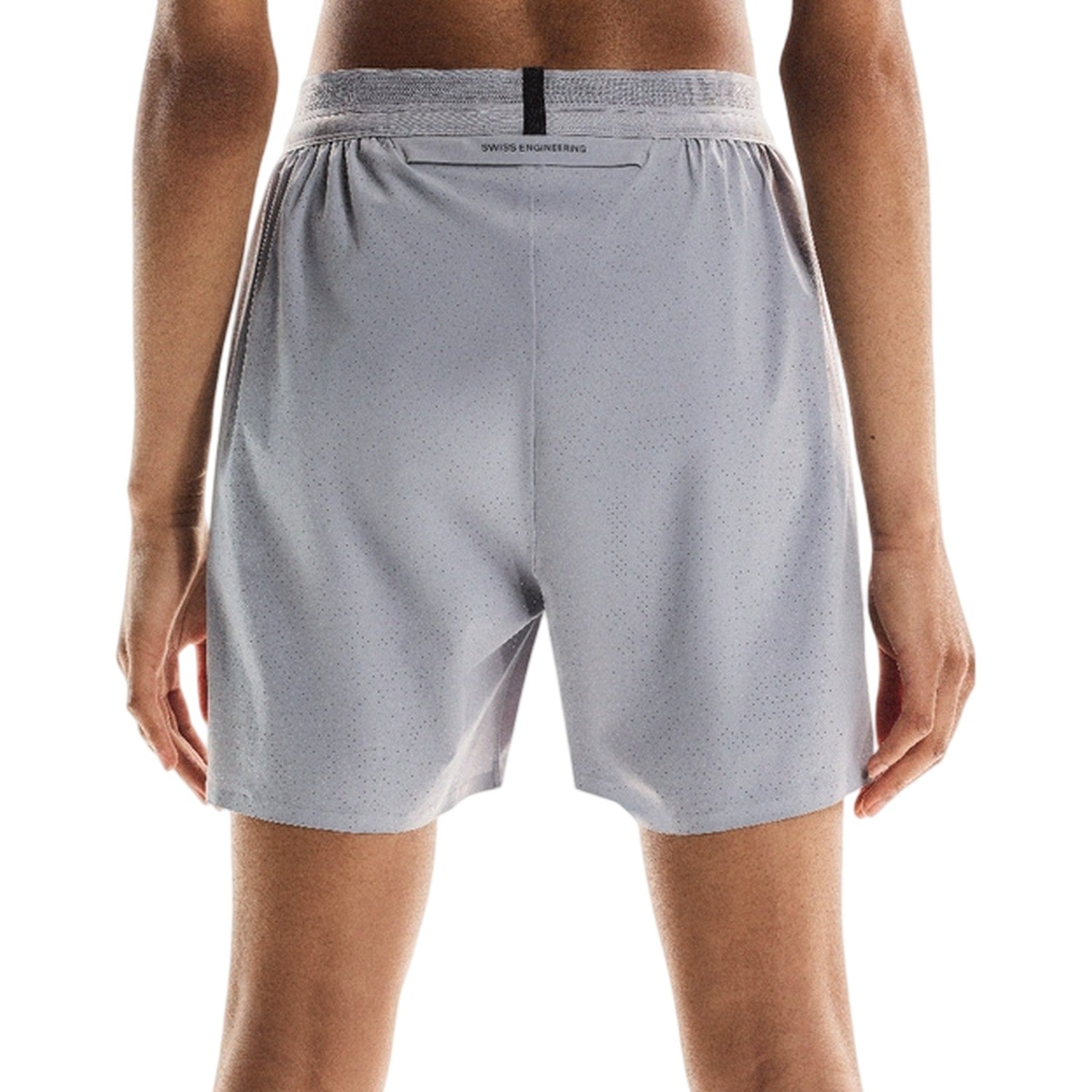 Lilac - Back - On Running Womens-Ladies Performance Elasticated Waist Running Shorts