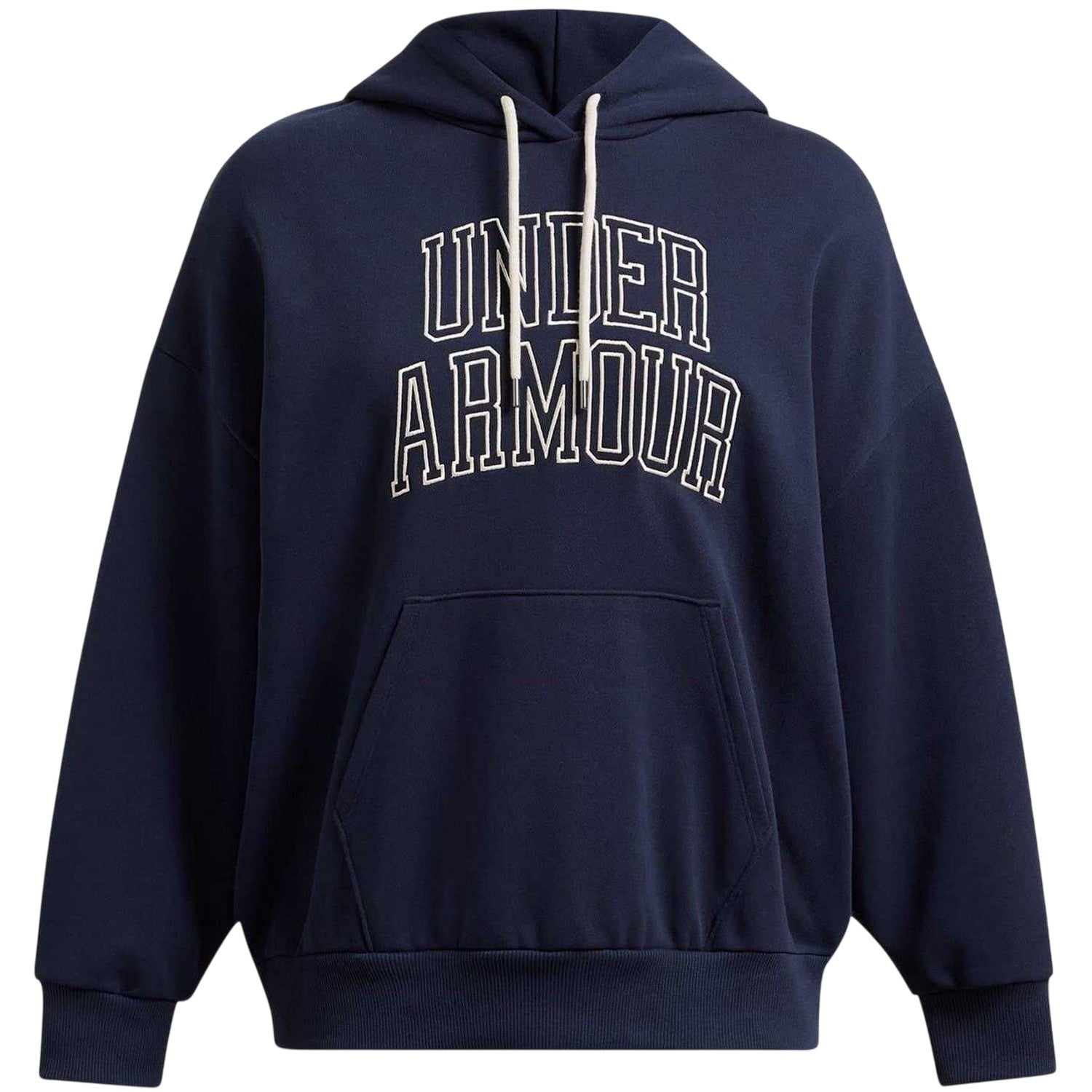 Blue - Front - Under Armour Womens-Ladies Icon Icon Drop Shoulder Oversized Hoodie