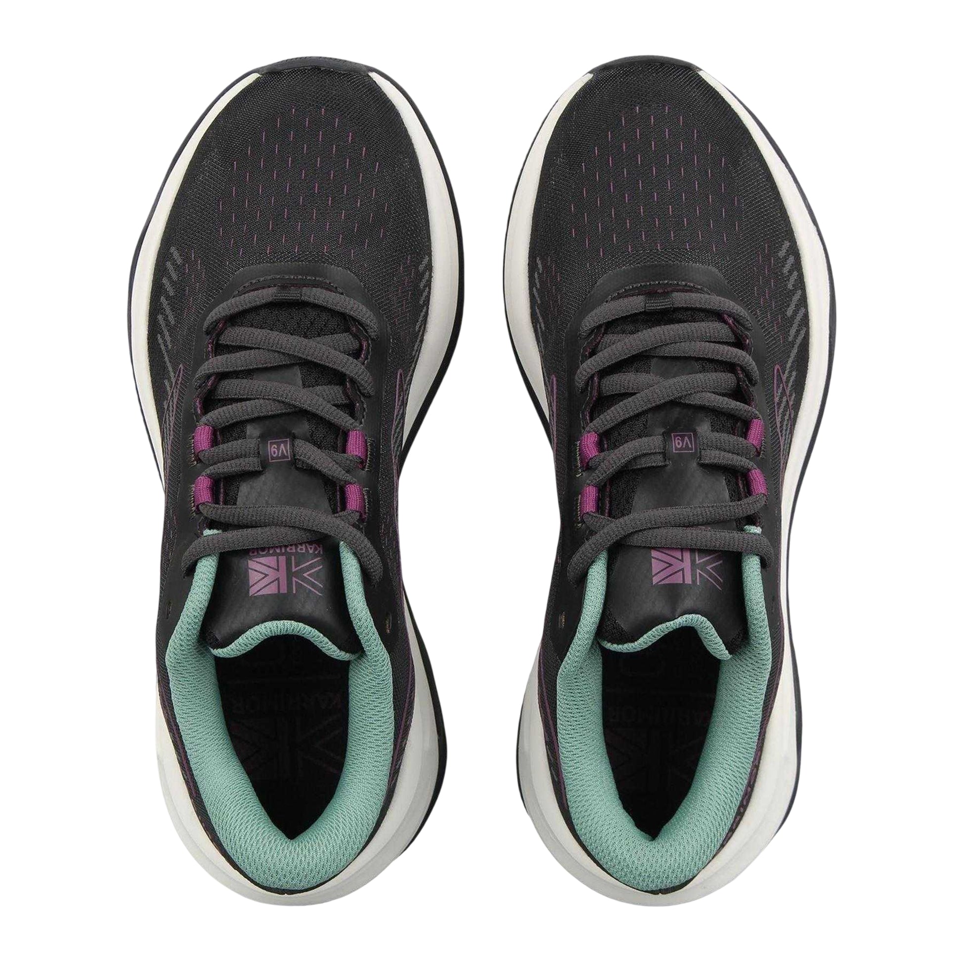 Black-Teal - Side - Karrimor Womens-Ladies Tempo Trainers