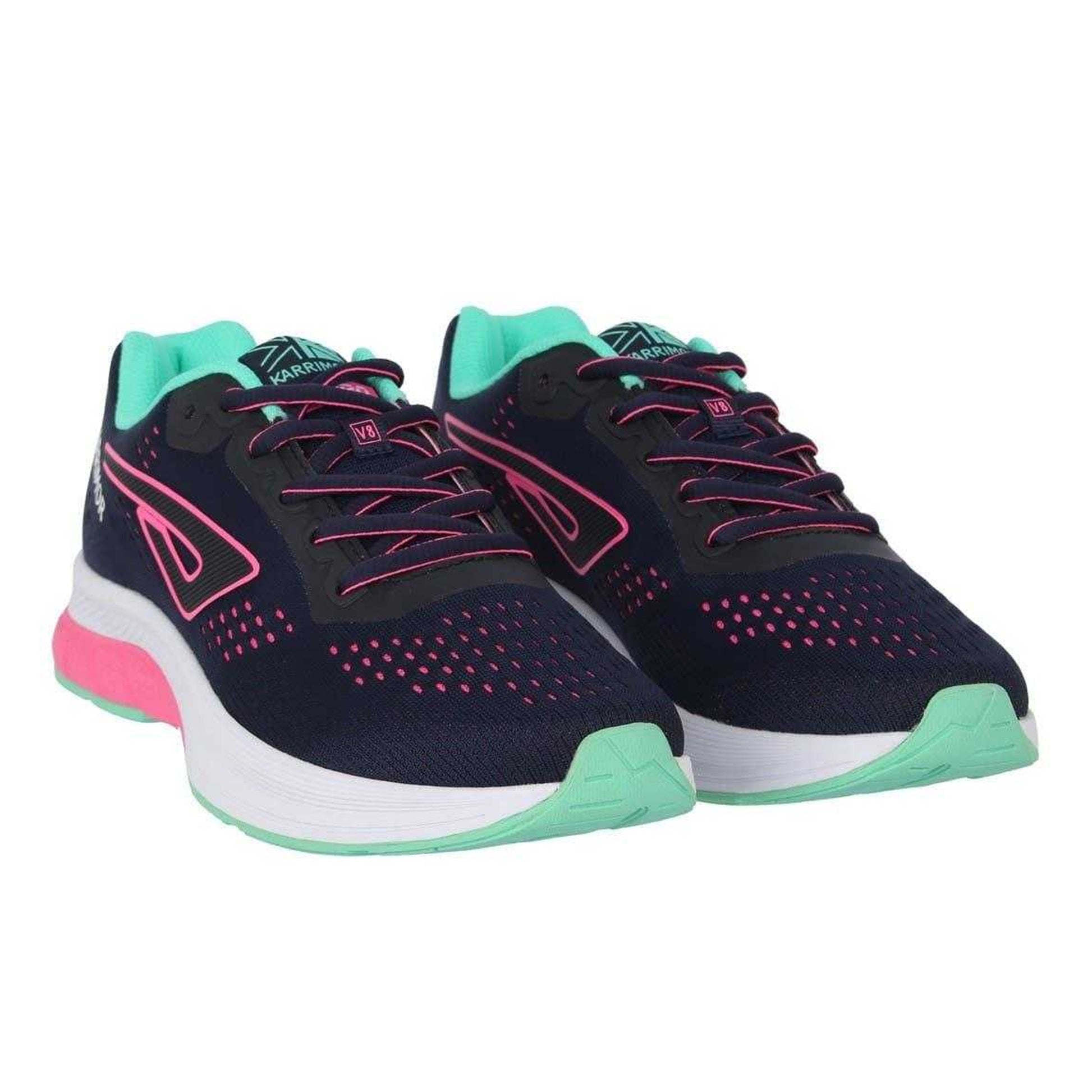 Navy-Pink - Front - Karrimor Womens-Ladies Tempo Trainers