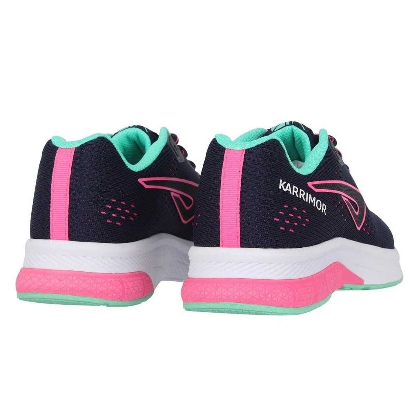 Navy-Pink - Back - Karrimor Womens-Ladies Tempo Trainers