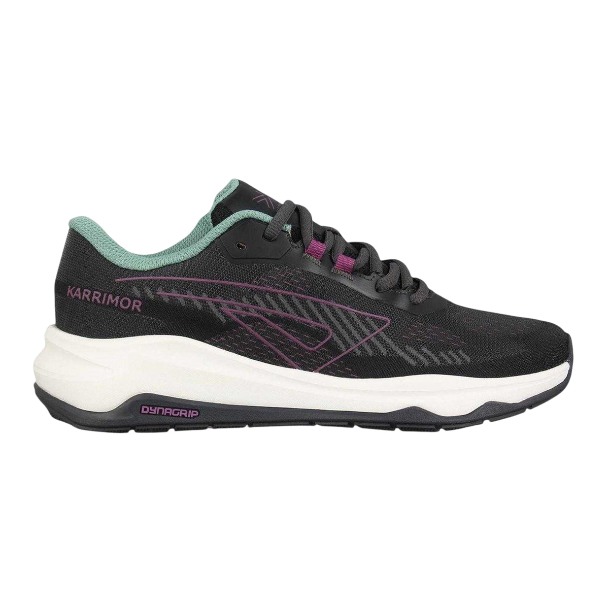 Black-Teal - Front - Karrimor Womens-Ladies Tempo Trainers