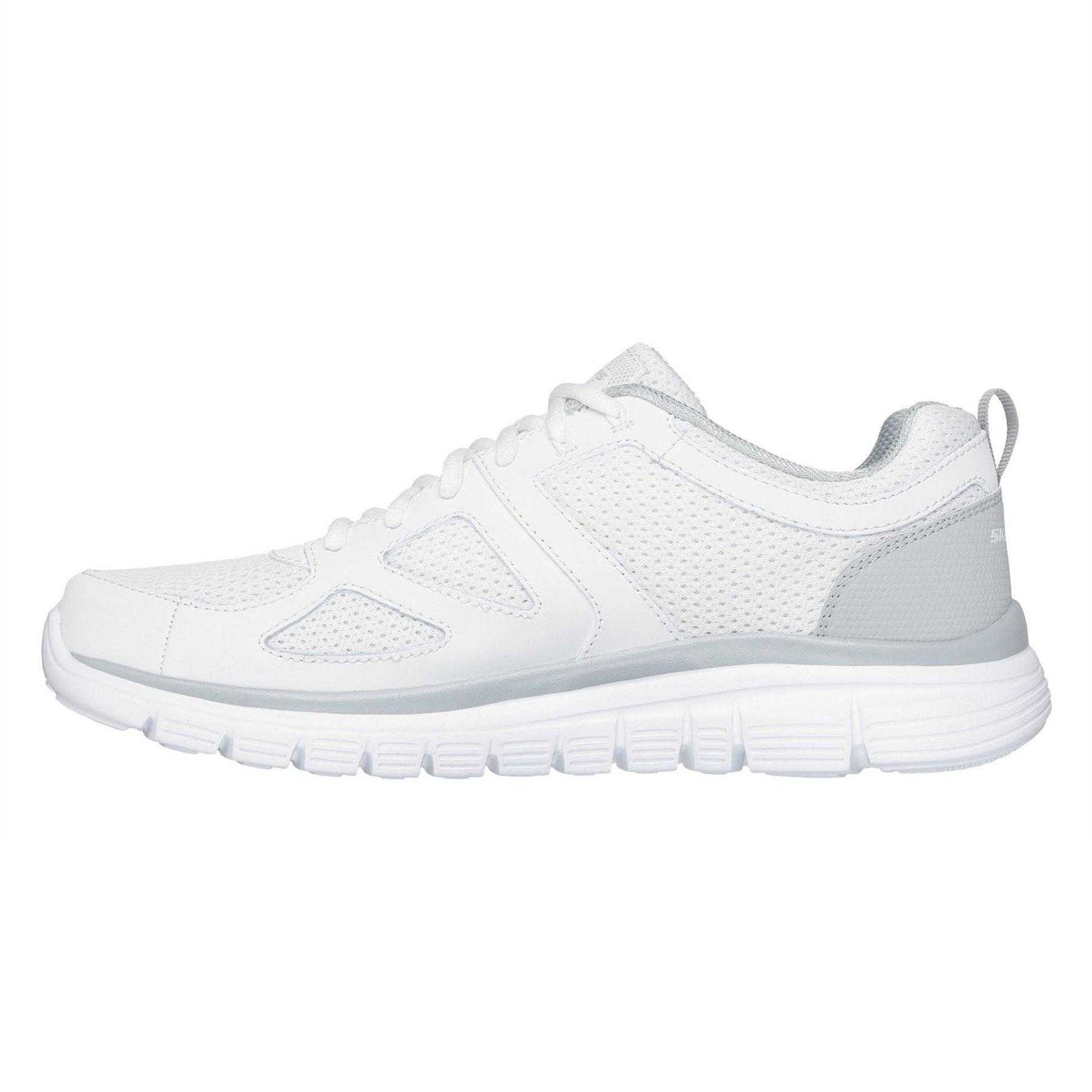 White - Back - Skechers Mens Burns Agoura Trubuck Leather Trainers