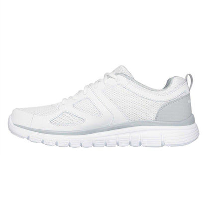 White - Back - Skechers Mens Burns Agoura Trubuck Leather Trainers