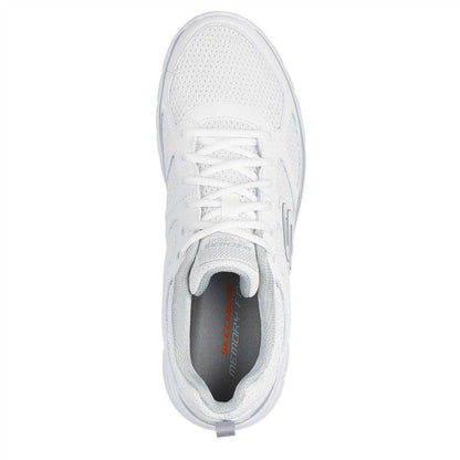 White - Lifestyle - Skechers Mens Burns Agoura Trubuck Leather Trainers