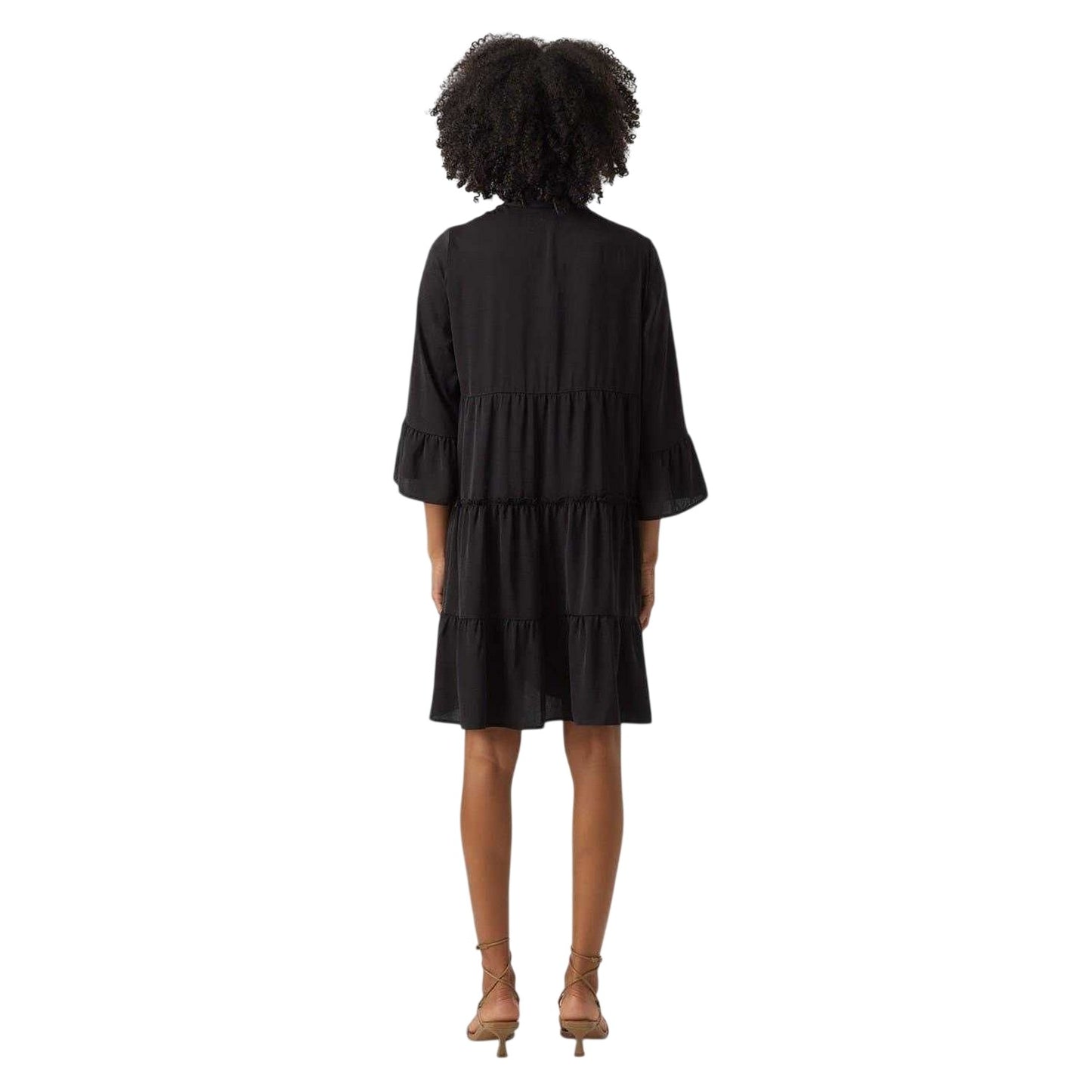 Black - Back - Vero Moda Womens-Ladies Shirt Dress