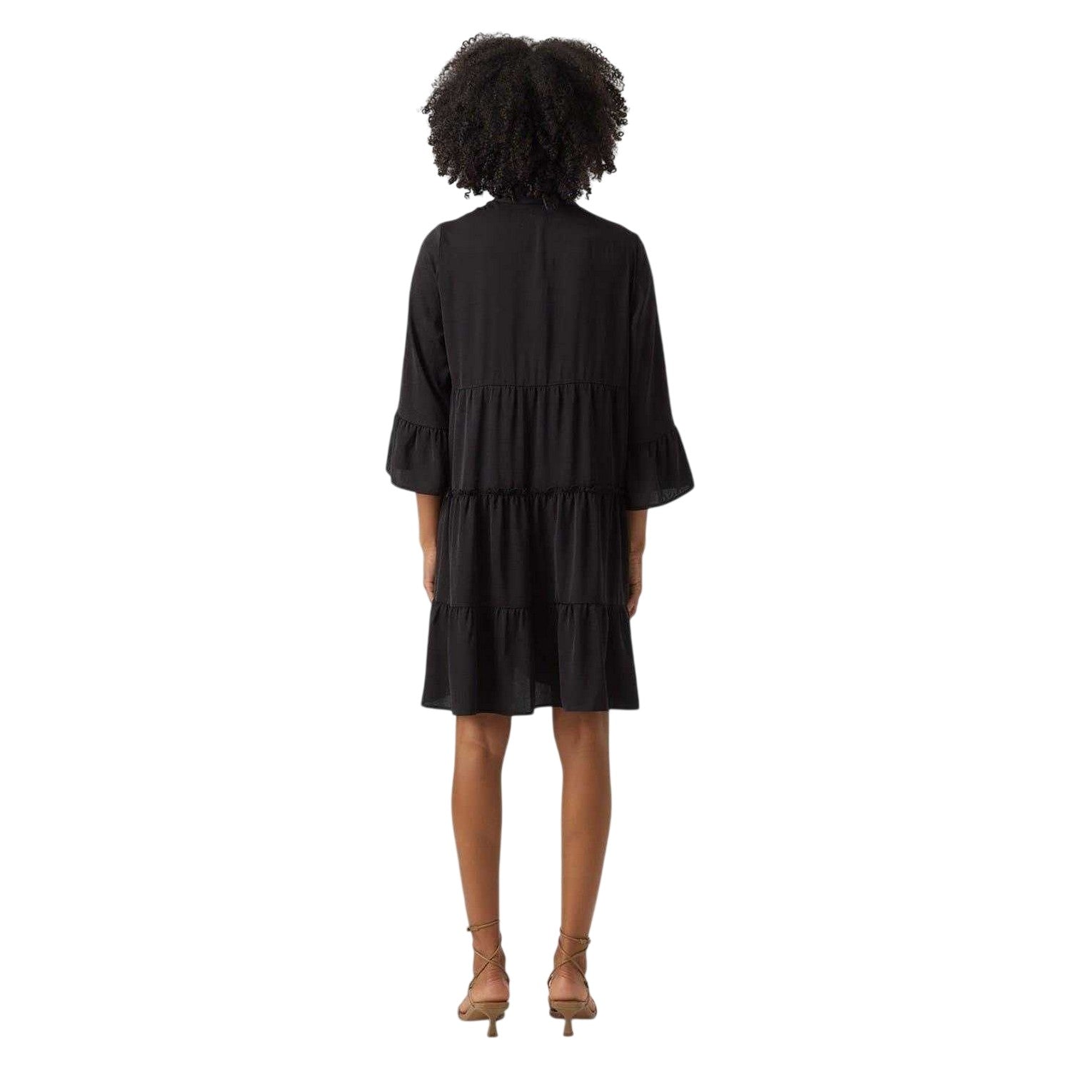 Black - Back - Vero Moda Womens-Ladies Shirt Dress