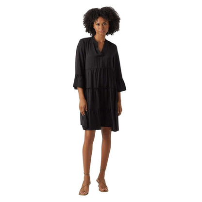 Black - Side - Vero Moda Womens-Ladies Shirt Dress
