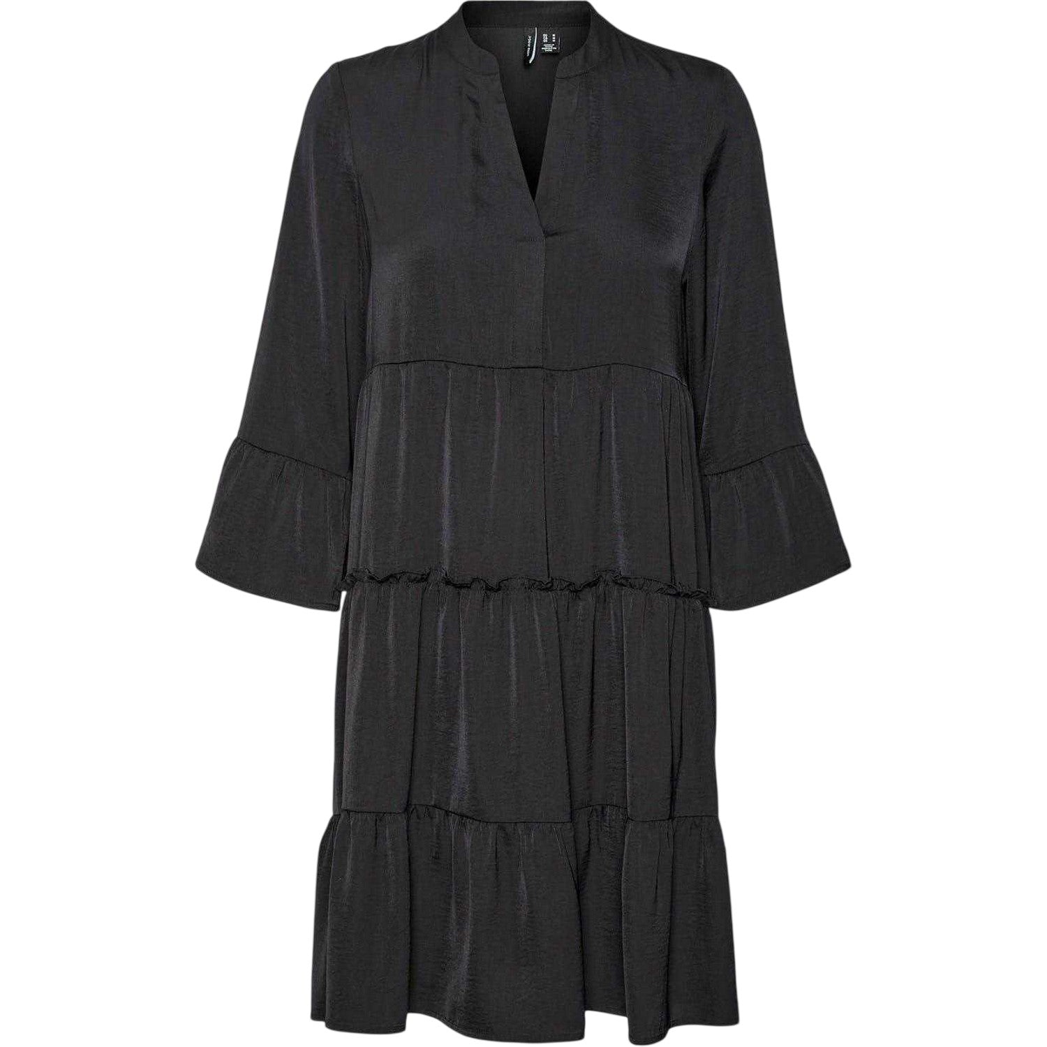 Black - Front - Vero Moda Womens-Ladies Shirt Dress