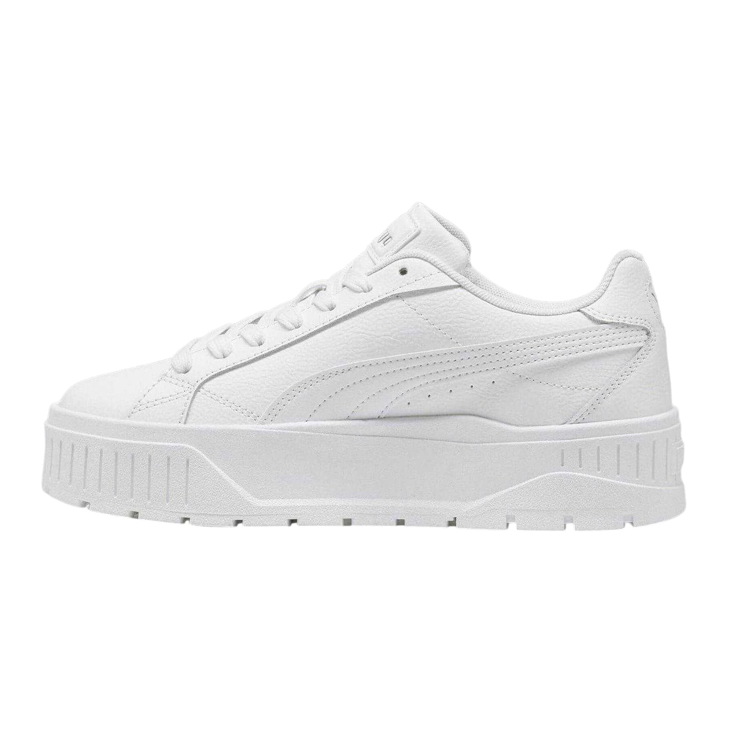 White - Back - Puma Womens-Ladies Karmen II Leather Platform Trainers