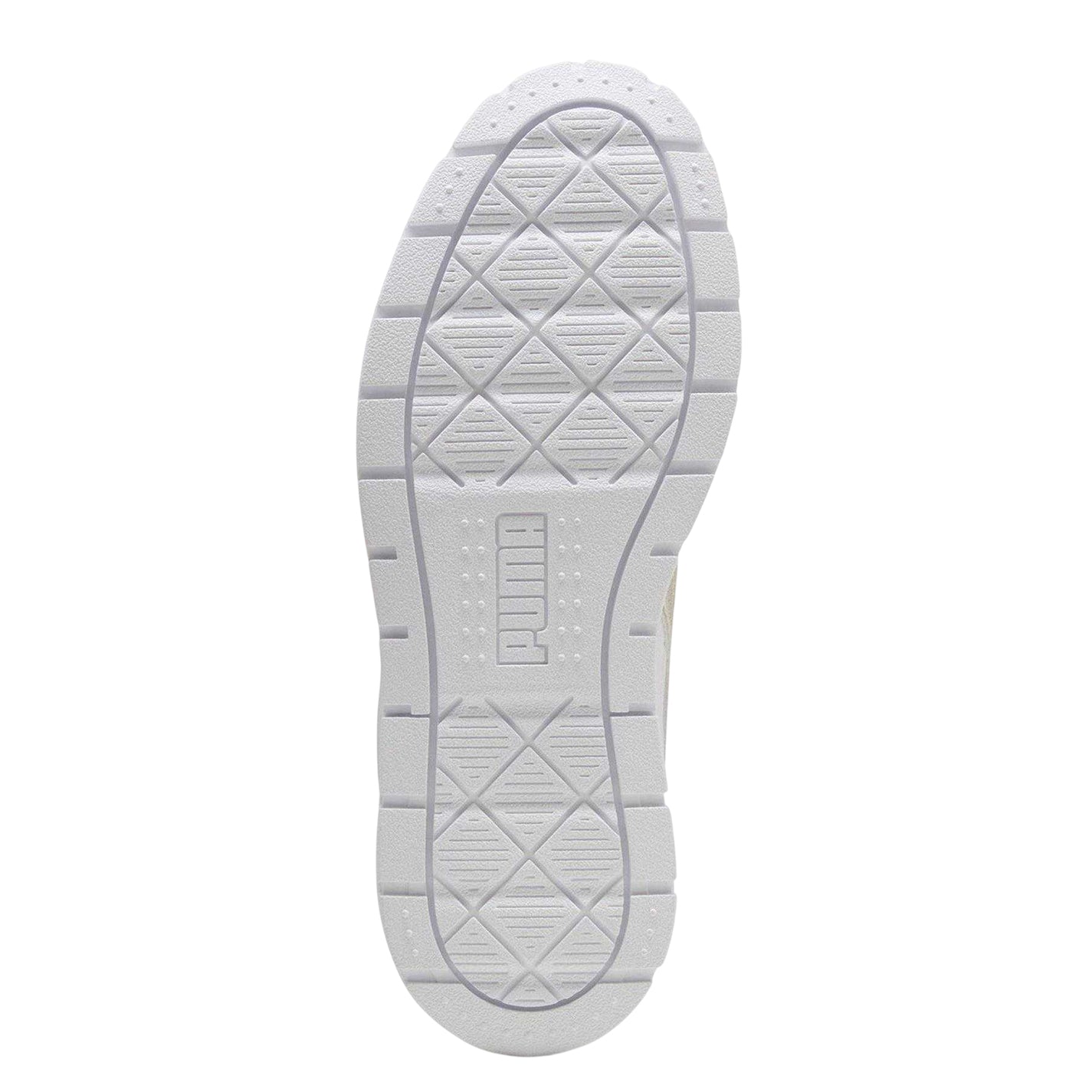White-Gold - Lifestyle - Puma Womens-Ladies Karmen II Leather Platform Trainers
