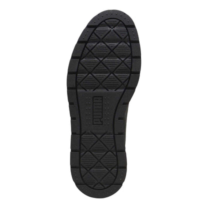 Black - Lifestyle - Puma Womens-Ladies Karmen II Leather Platform Trainers