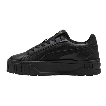 Black-Animalier - Back - Puma Womens-Ladies Karmen II Leather Platform Trainers