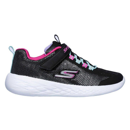 Black - Side - Skechers Childrens-Kids Go Run 600 Sparkle Trainers