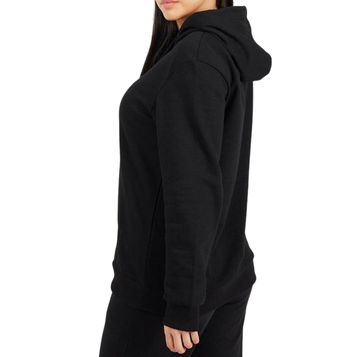 Black - Back - Brave Soul Womens-Ladies Drawstring Hoodie