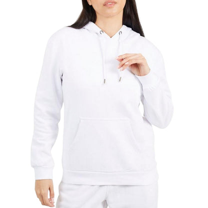 White - Front - Brave Soul Womens-Ladies Drawstring Hoodie