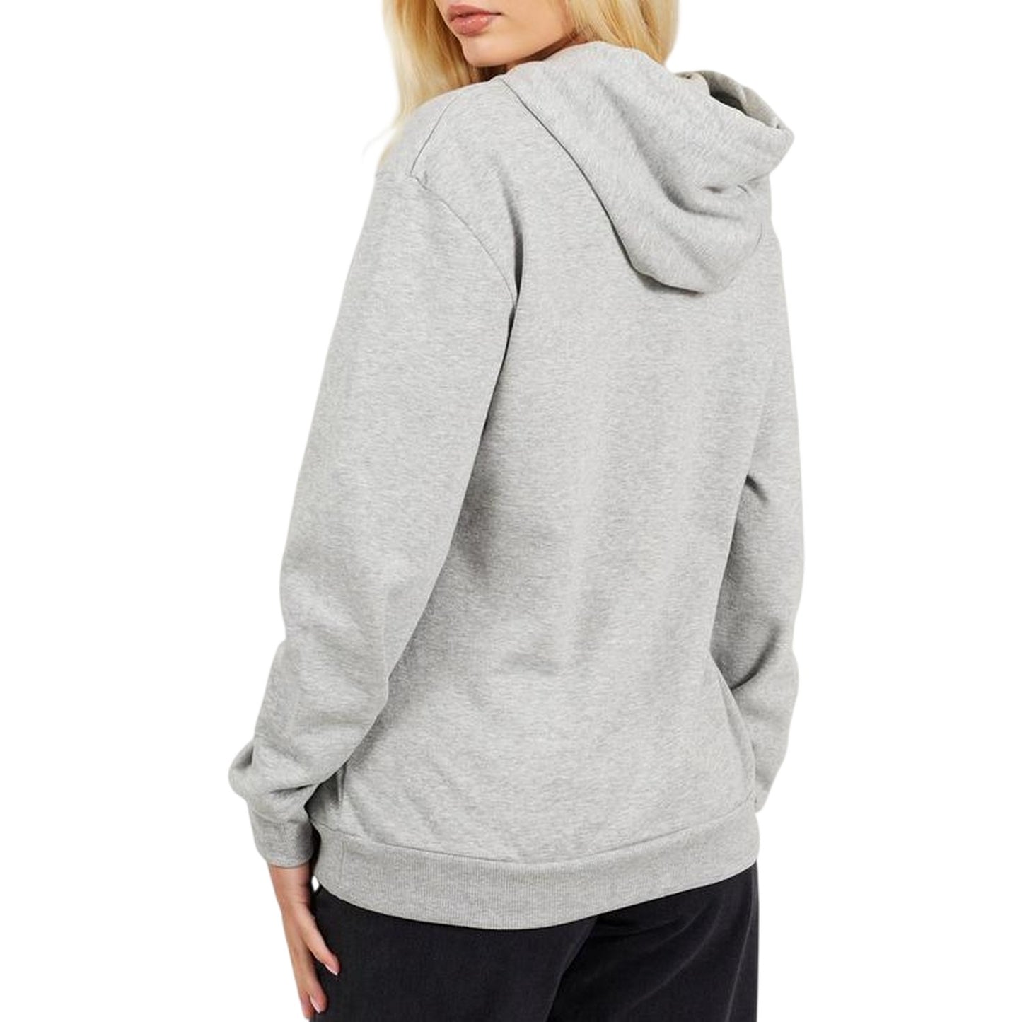 Grey Marl Marl - Back - Brave Soul Womens-Ladies Drawstring Hoodie