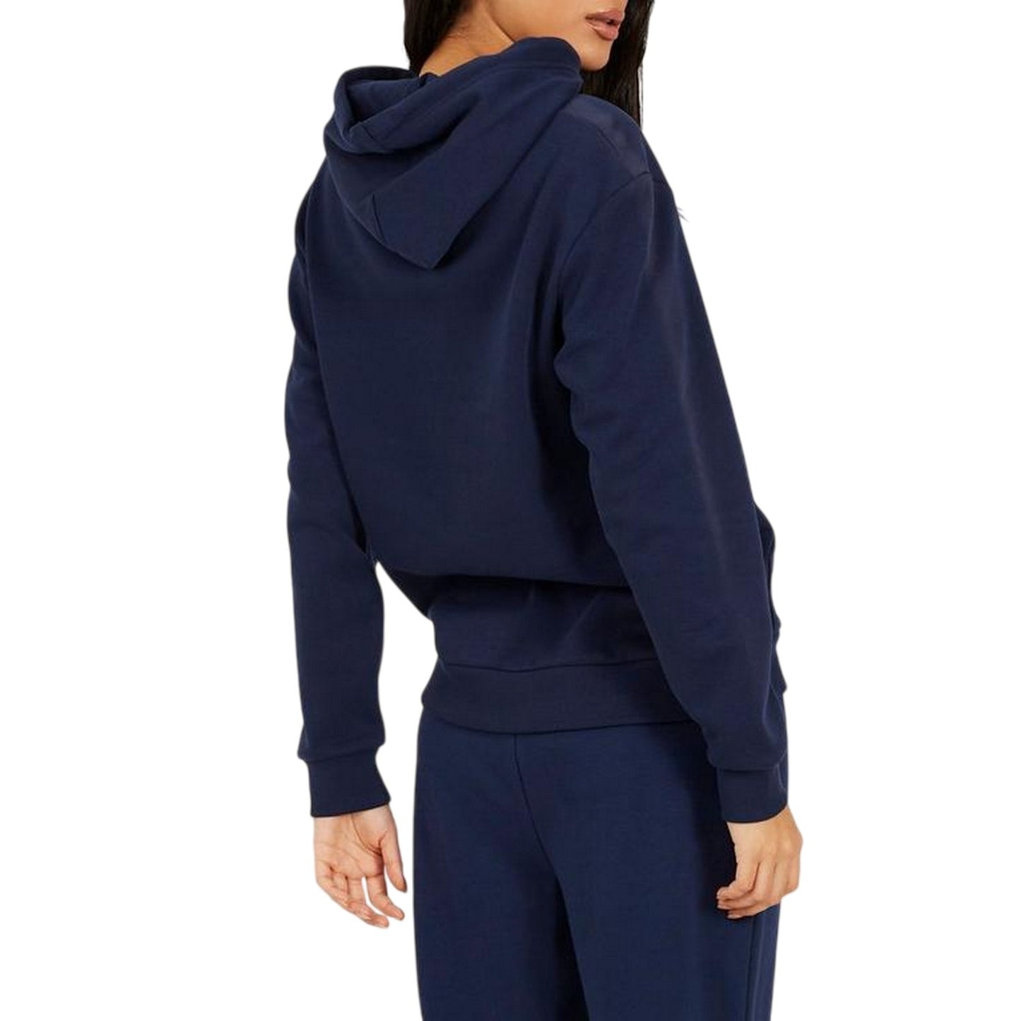 Navy - Back - Brave Soul Womens-Ladies Drawstring Hoodie