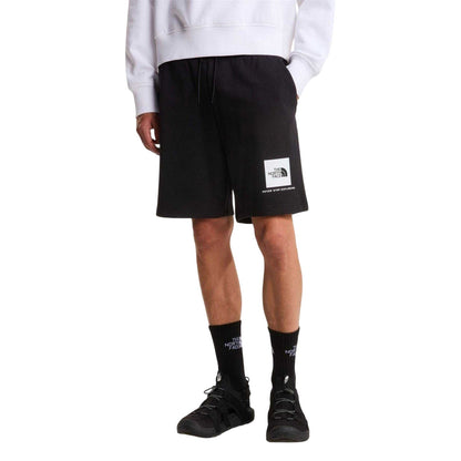 Black - Side - The North Face Mens Nse Fleece Shorts