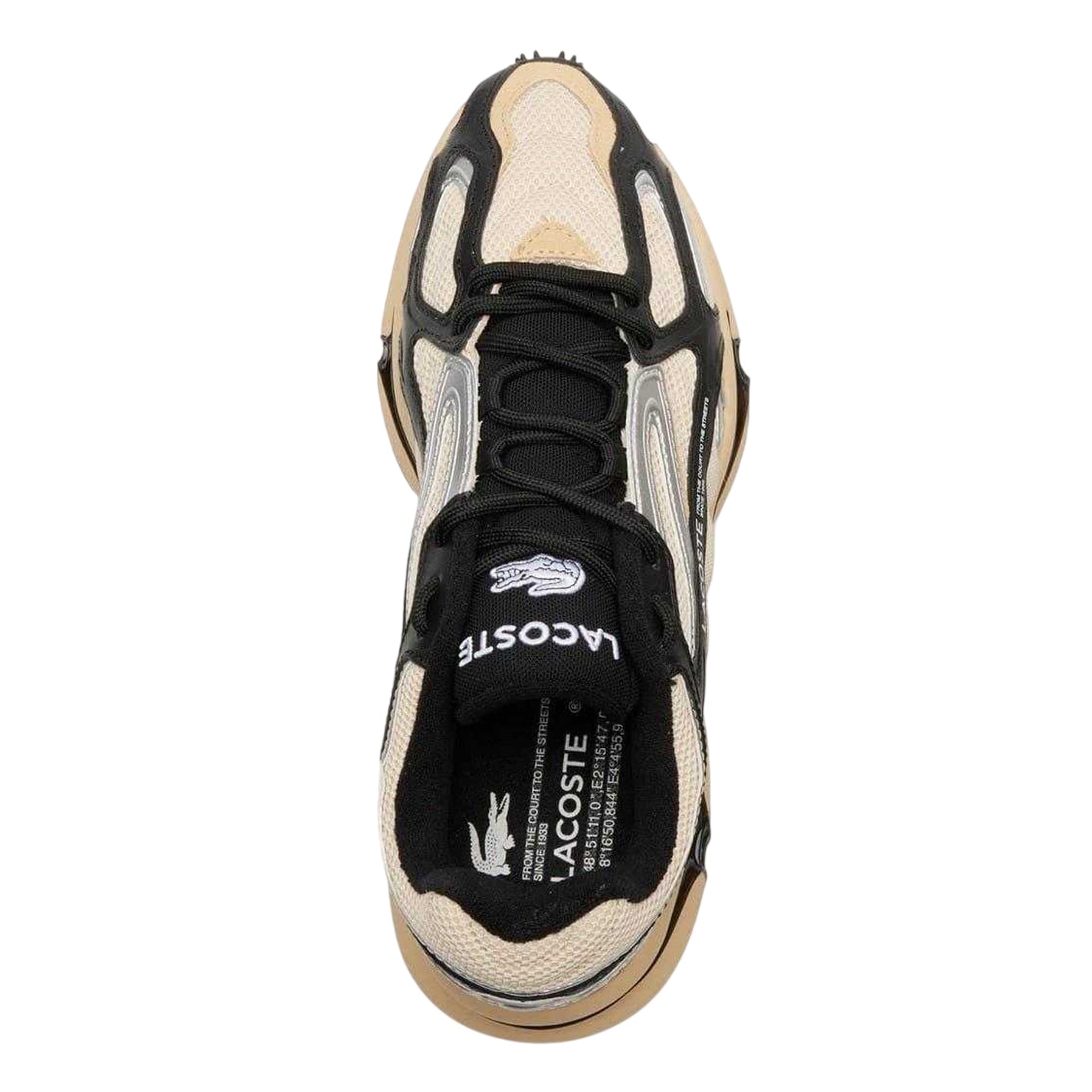 Light Tan-Black - Side - Lacoste Unisex Adult L003 2K24 Trainers