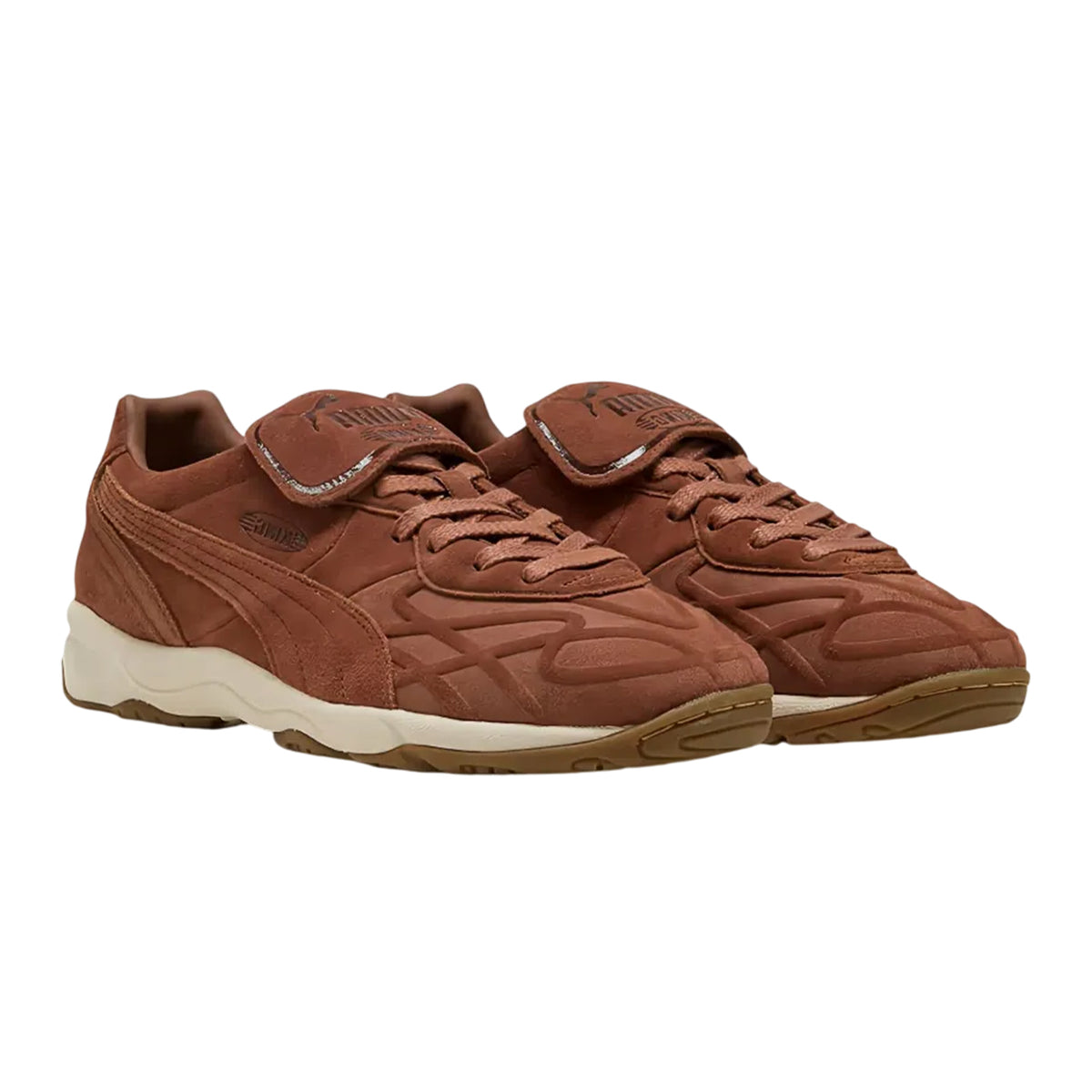 Mushroom - Front - Puma Unisex Adult King Suede Trainers
