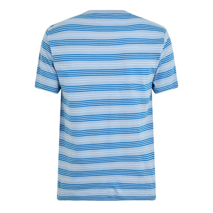 Classic Blue - Back - Original Penguin Mens Striped Crew Neck Regular T-Shirt