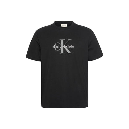 Black - Front - Calvin Klein Mens Monogram T-Shirt