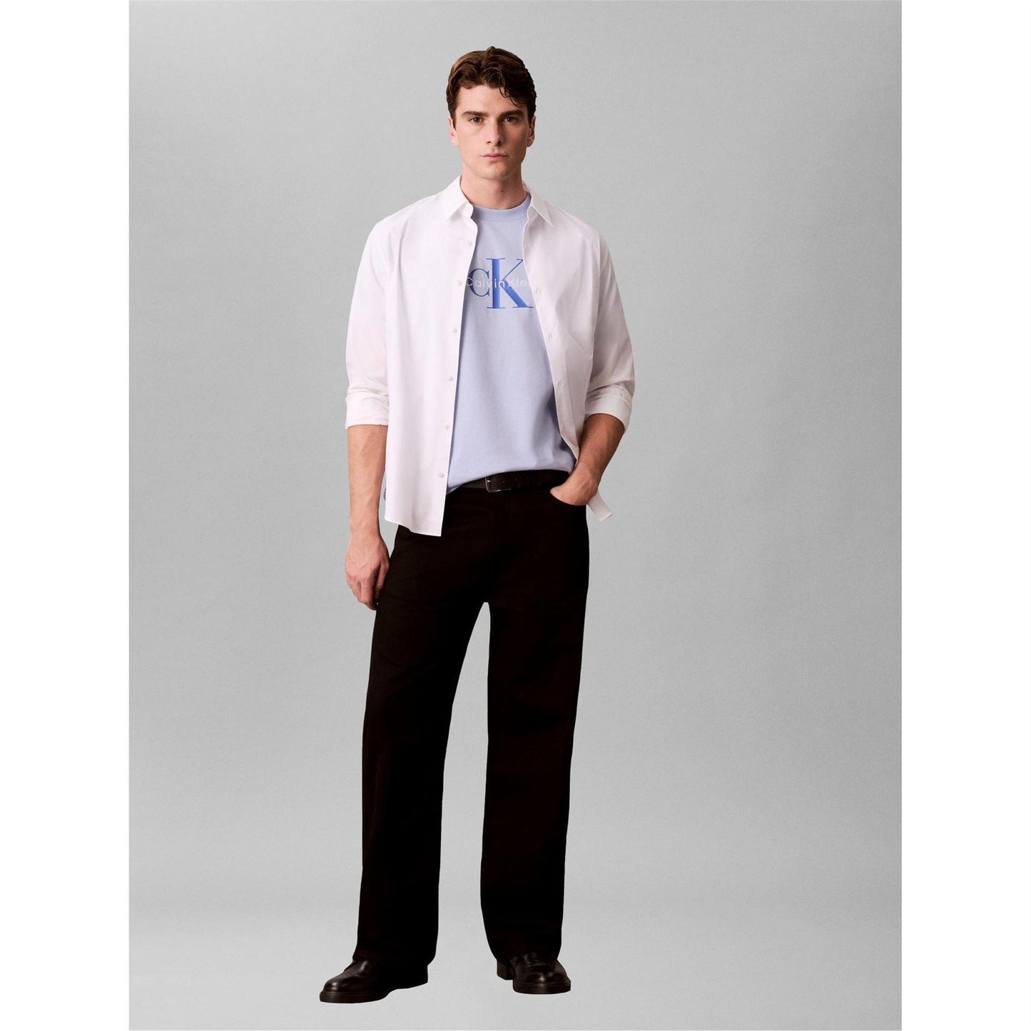 Blue - Lifestyle - Calvin Klein Mens Monogram T-Shirt