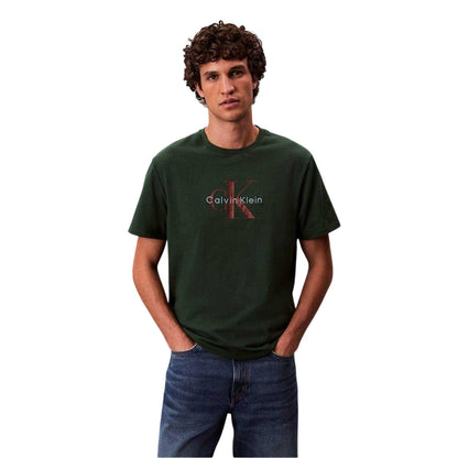 Green - Lifestyle - Calvin Klein Mens Monogram T-Shirt