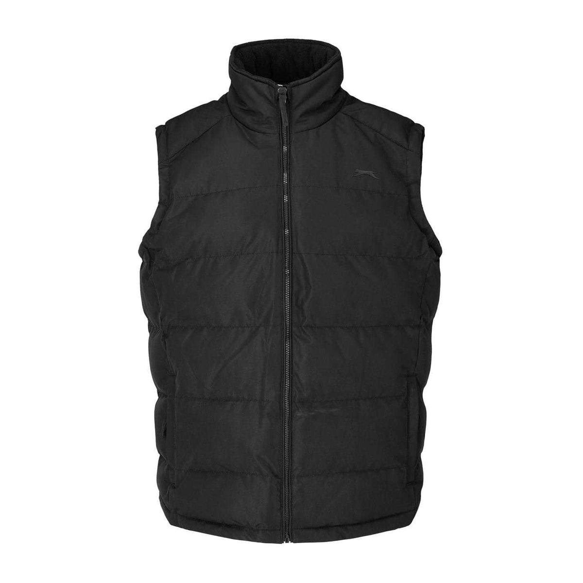 Black - Front - Slazenger Mens Logo Padded Gilet