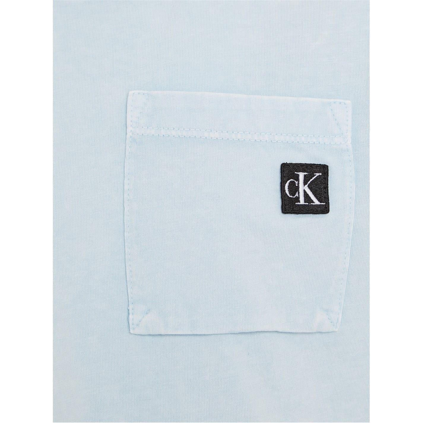 Blue - Lifestyle - Calvin Klein Boys Vintage Wash Chest Pocket T-Shirt
