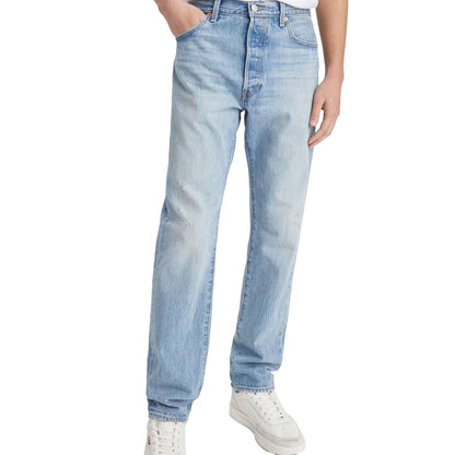 Light Blue - Front - Levis Mens 501 54 Jeans