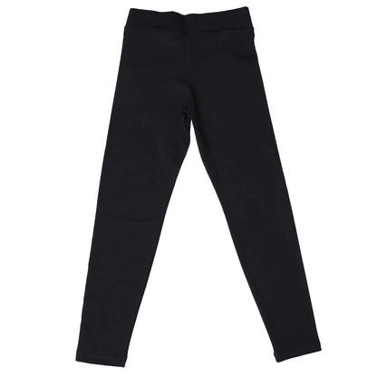 Black - Back - Adidas Girls Linear Logo Tights