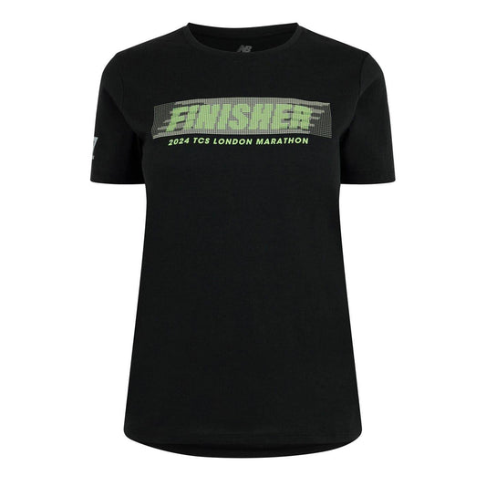 Black-Green - Front - New Balance Womens-Ladies Finisher Graphic Print T-Shirt