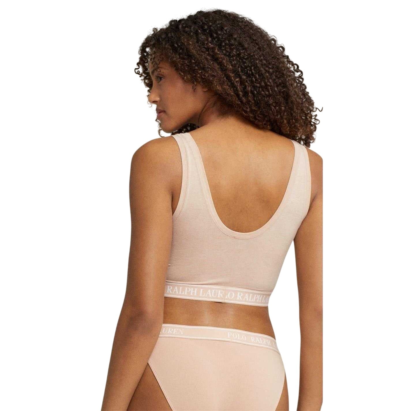 Clay - Back - Ralph Lauren Womens-Ladies Logo Tank Top