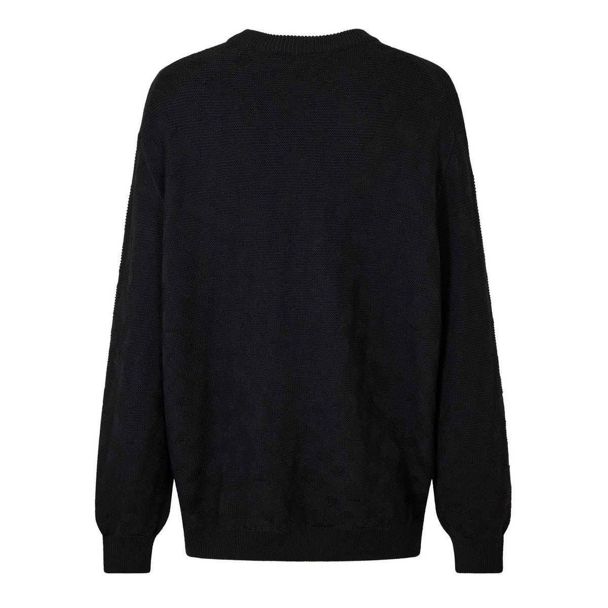 Black - Back - Hugo Boss Mens Palao Knitted Long-Sleeved Top