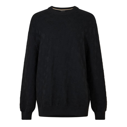 Black - Front - Hugo Boss Mens Palao Knitted Long-Sleeved Top