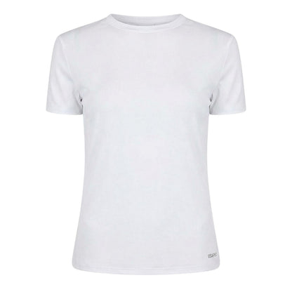White - Front - USA Pro Womens-Ladies Essential Slim T-Shirt