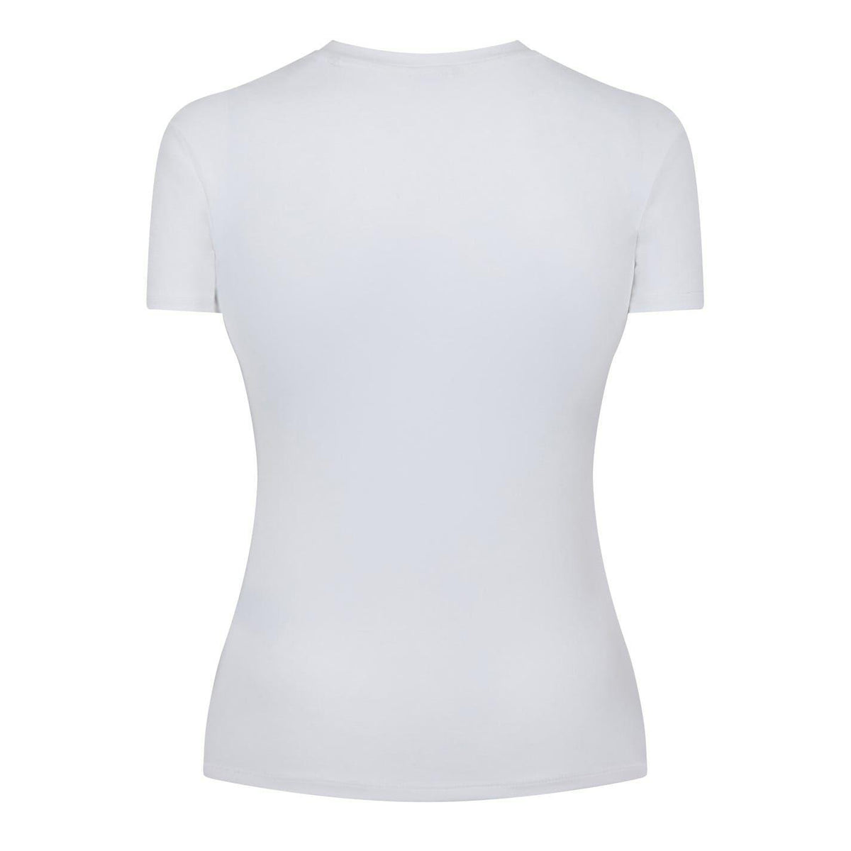 White - Back - USA Pro Womens-Ladies Essential Slim T-Shirt