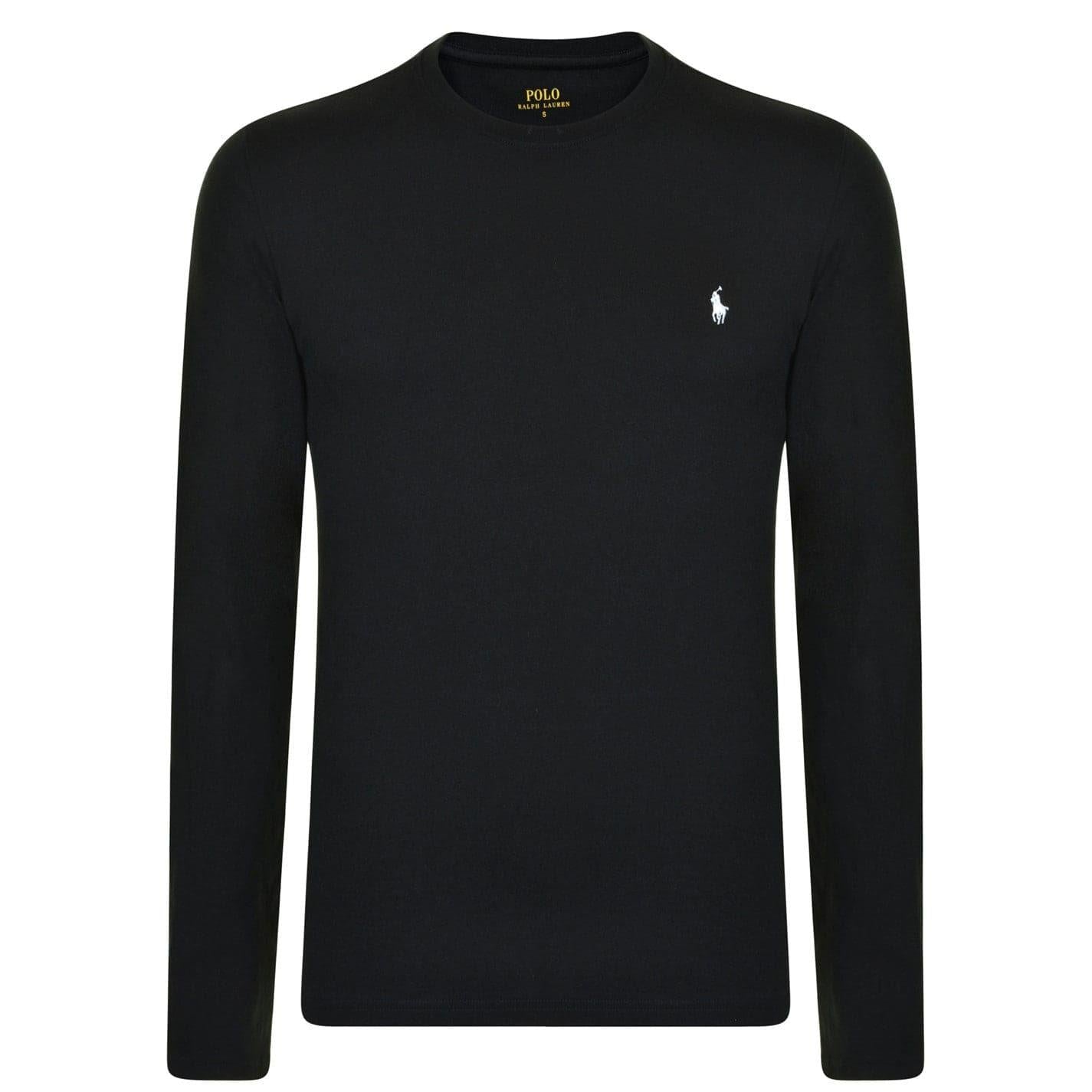Black - Pack Shot - Ralph Lauren Mens Cotton Lounge Top